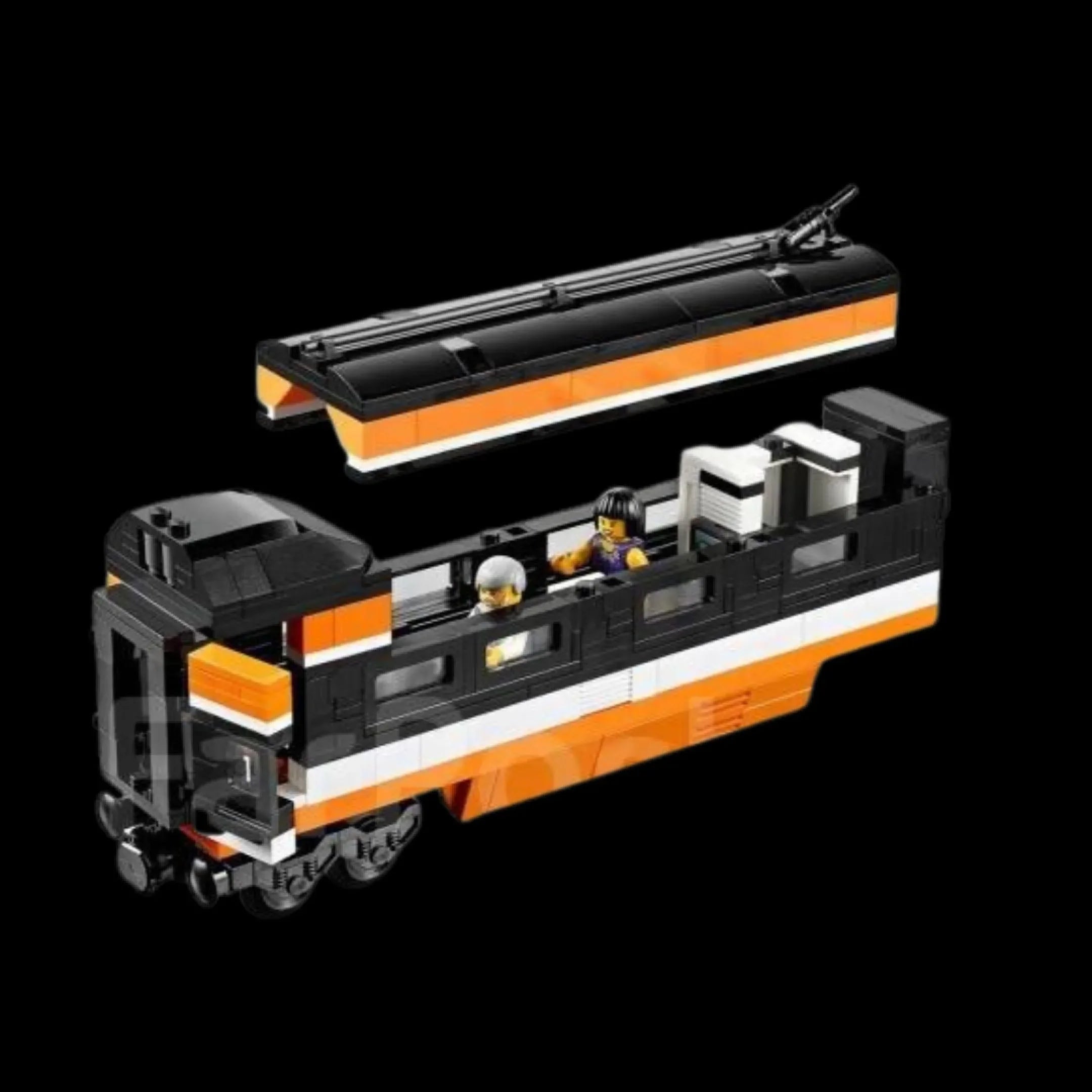 Tren con motor eléctrico (1260 piezas) - Kit de Bloques de Construcción