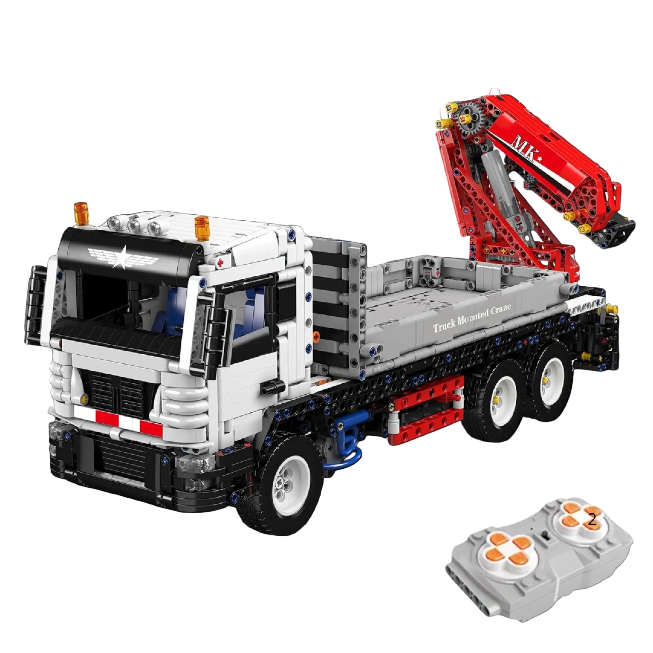 Camión de carga y grúa (2530 piezas)