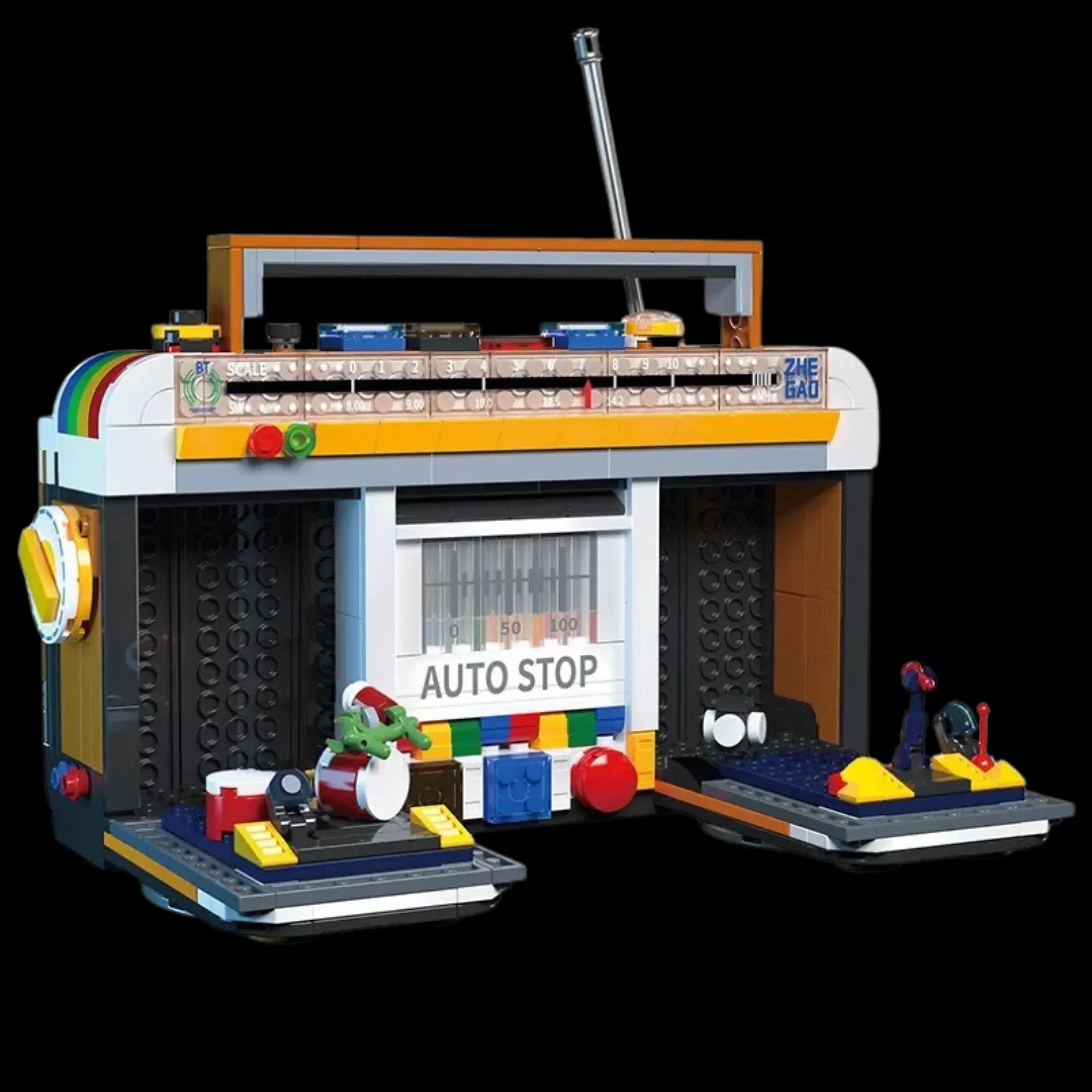 Radio retro de los años 90 (554 micropiezas) - Set de Bloques de Construcción