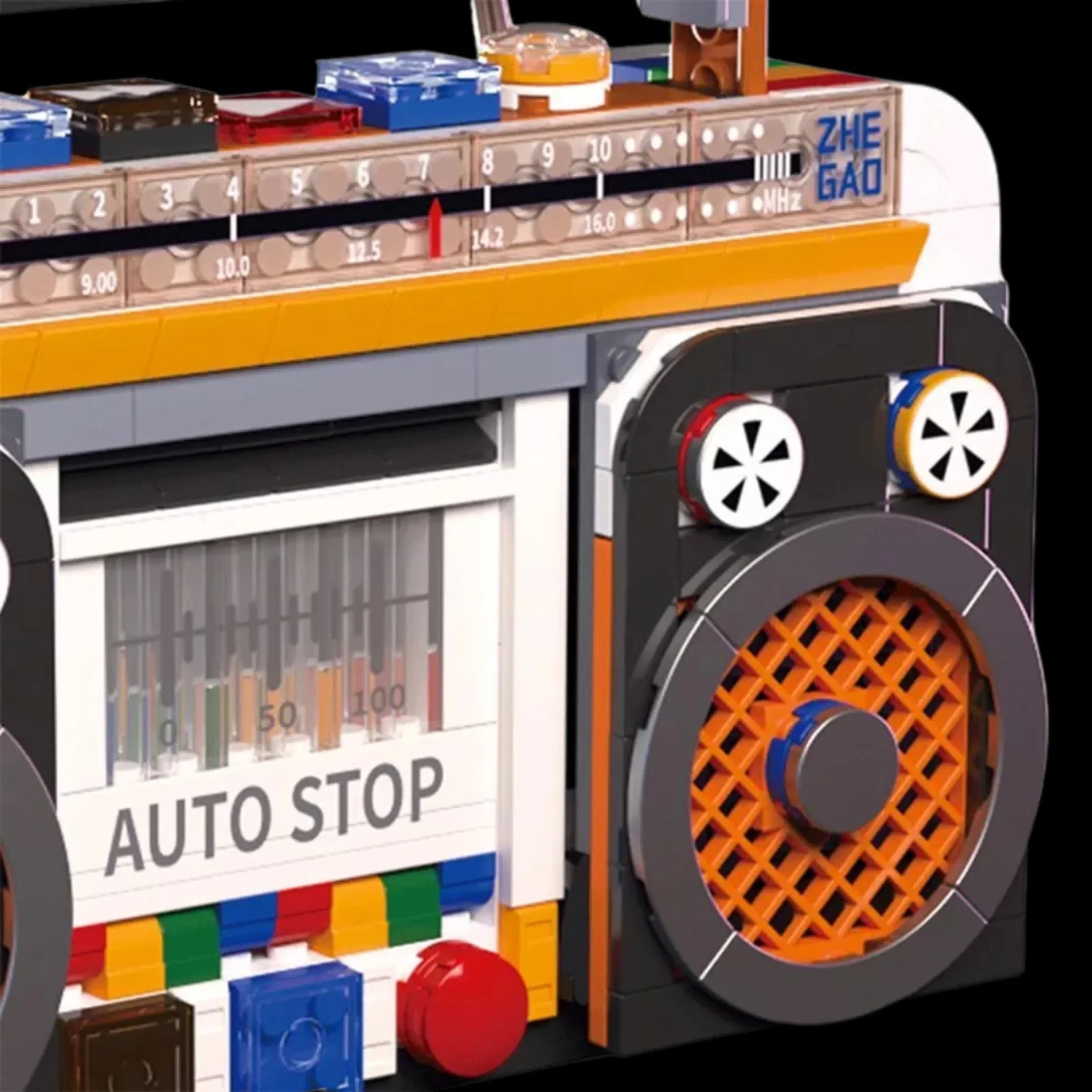 Radio retro de los años 90 (554 micropiezas) - Set de Bloques de Construcción