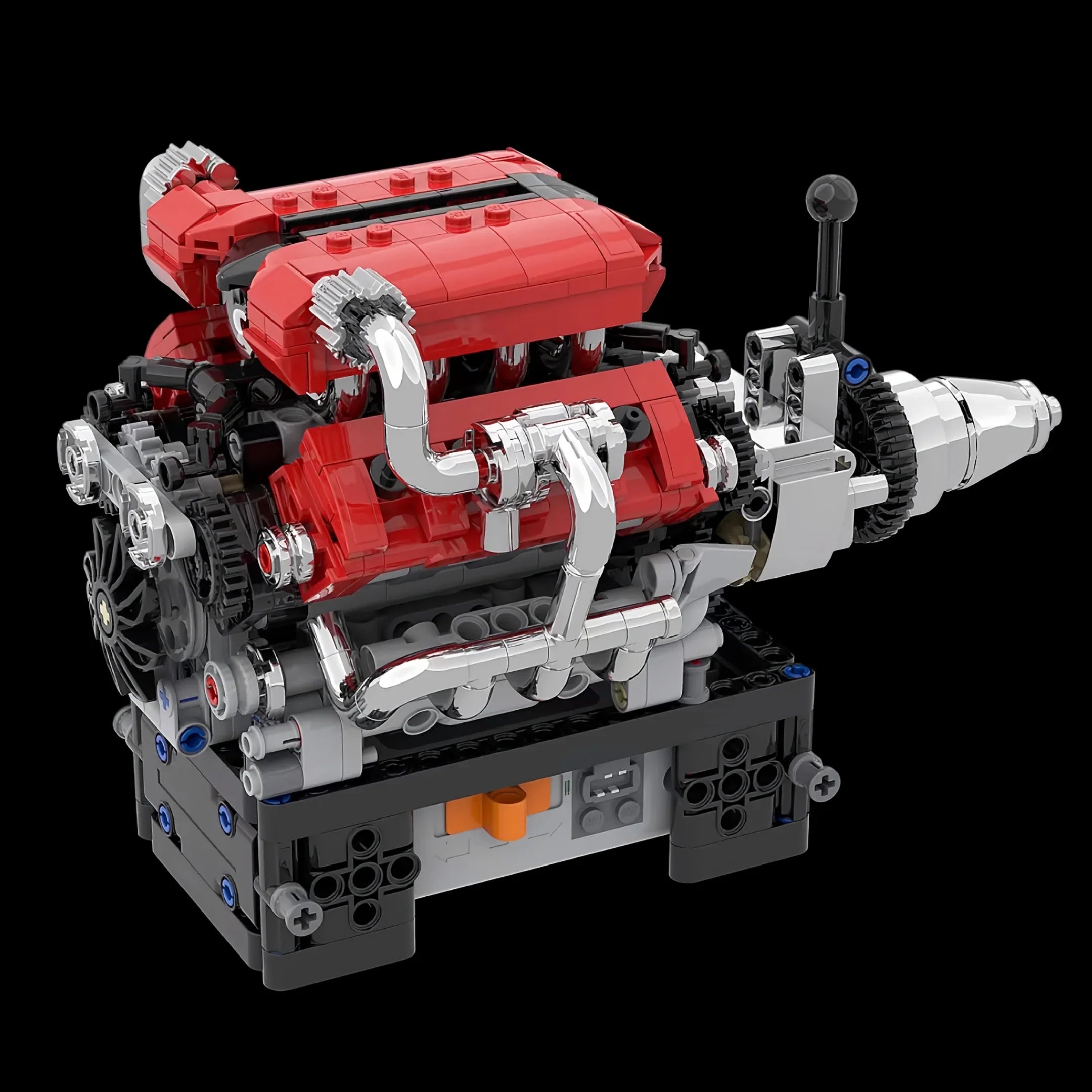 Motor V8 (750 piezas) - Kit de Bloques de Construcción