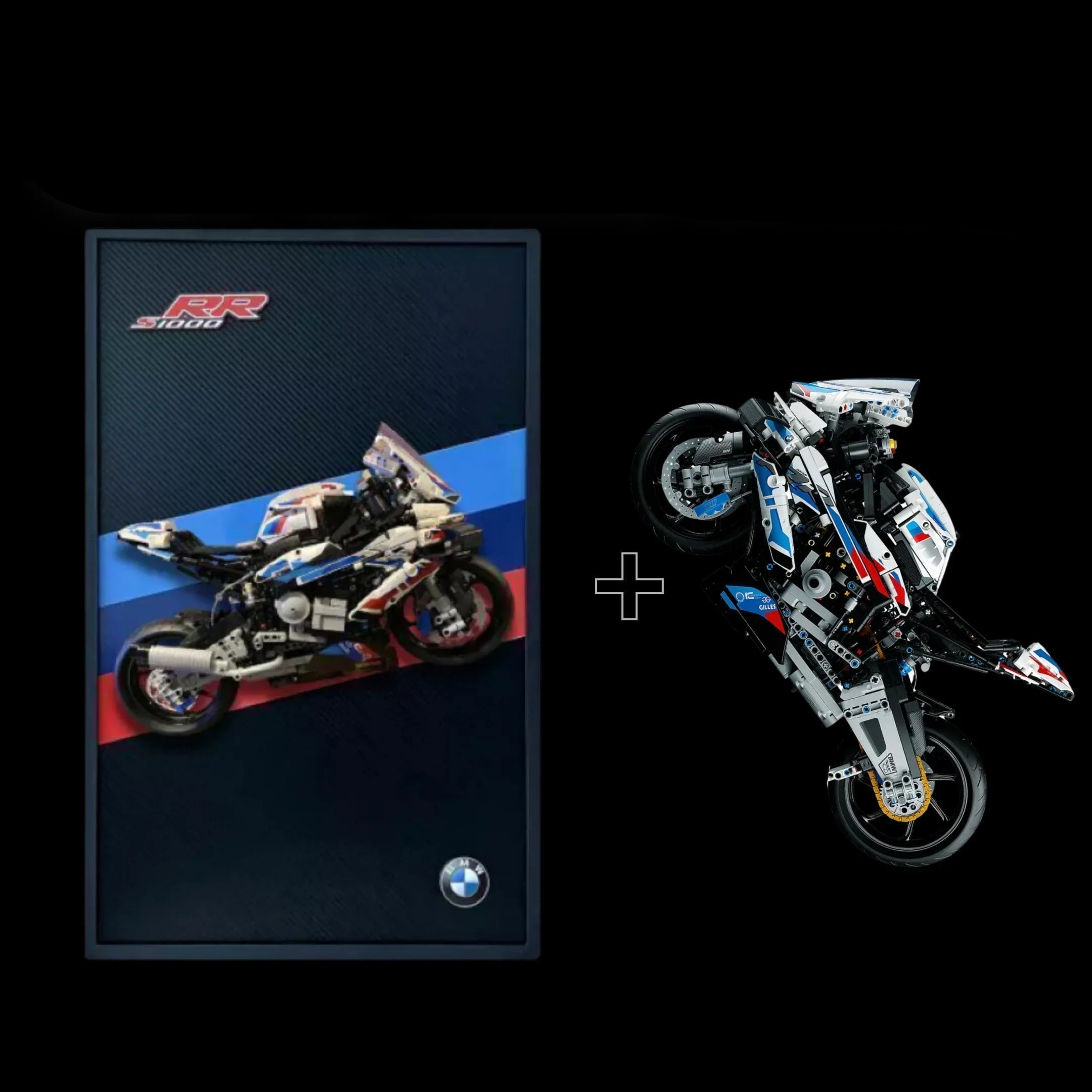 ¡Compra juntos! BMW M1000 RR + cuadro de fibra de carbono - Bloques de Construcción