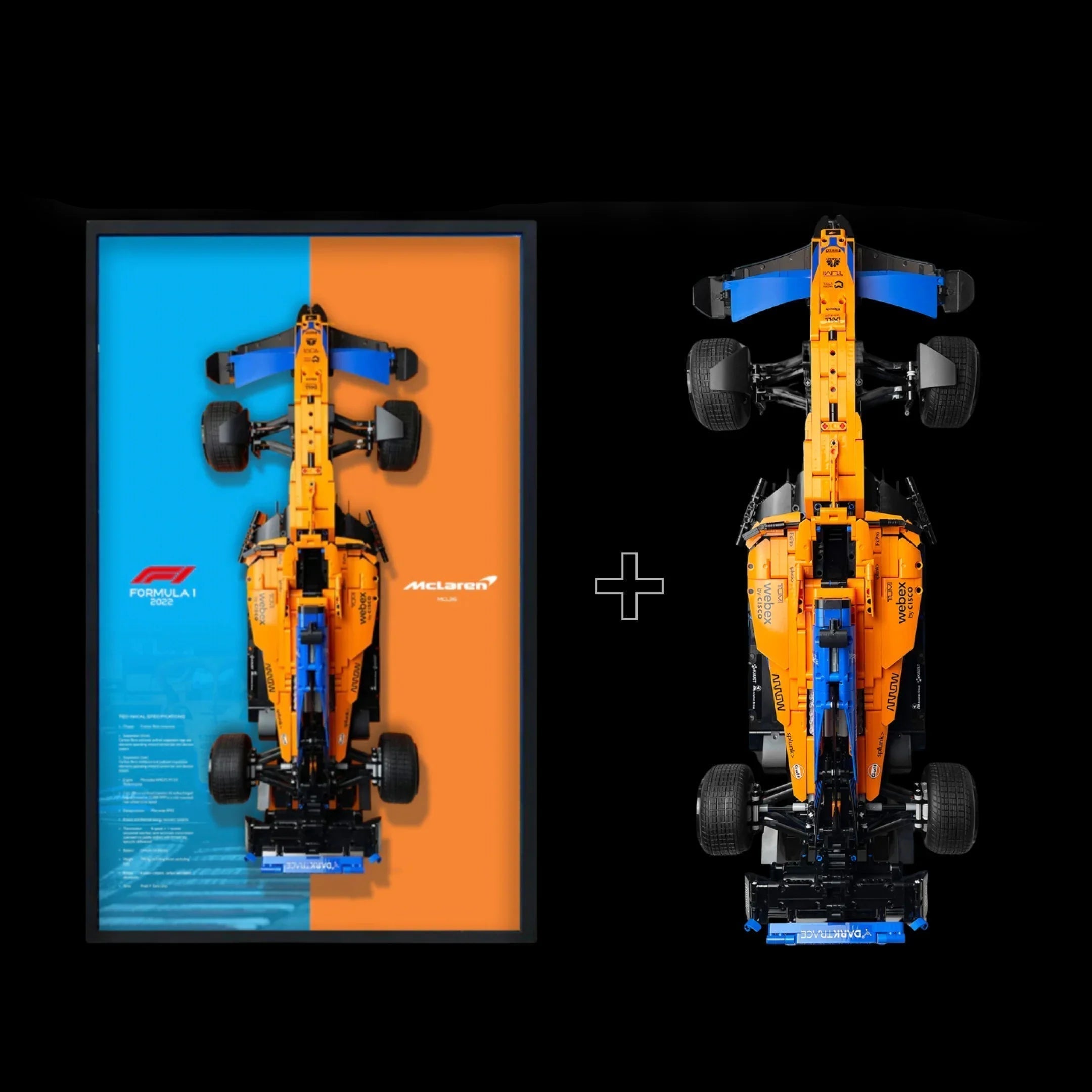 ¡Compra juntos! McLaren F1 (1432 piezas) + Marco acrílico - Bloques de Construcción