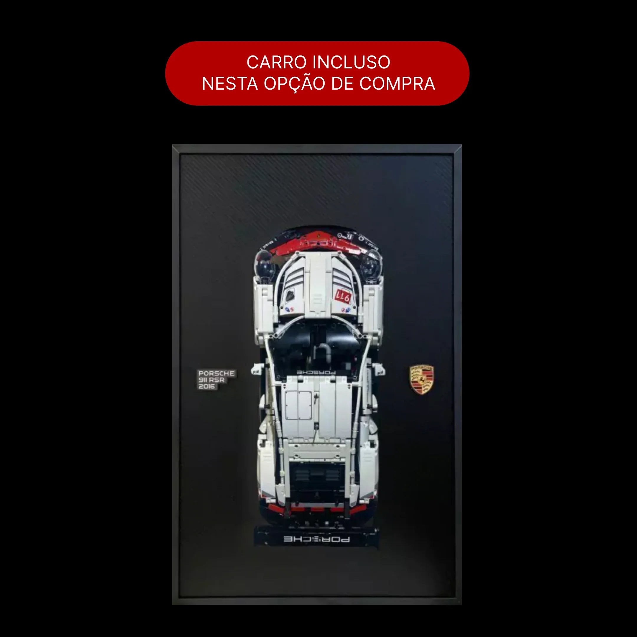 ¡Compra juntos! Porsche 911 RSR (1580 piezas) + cuadro de fibra de carbono - Bloques de Construcción