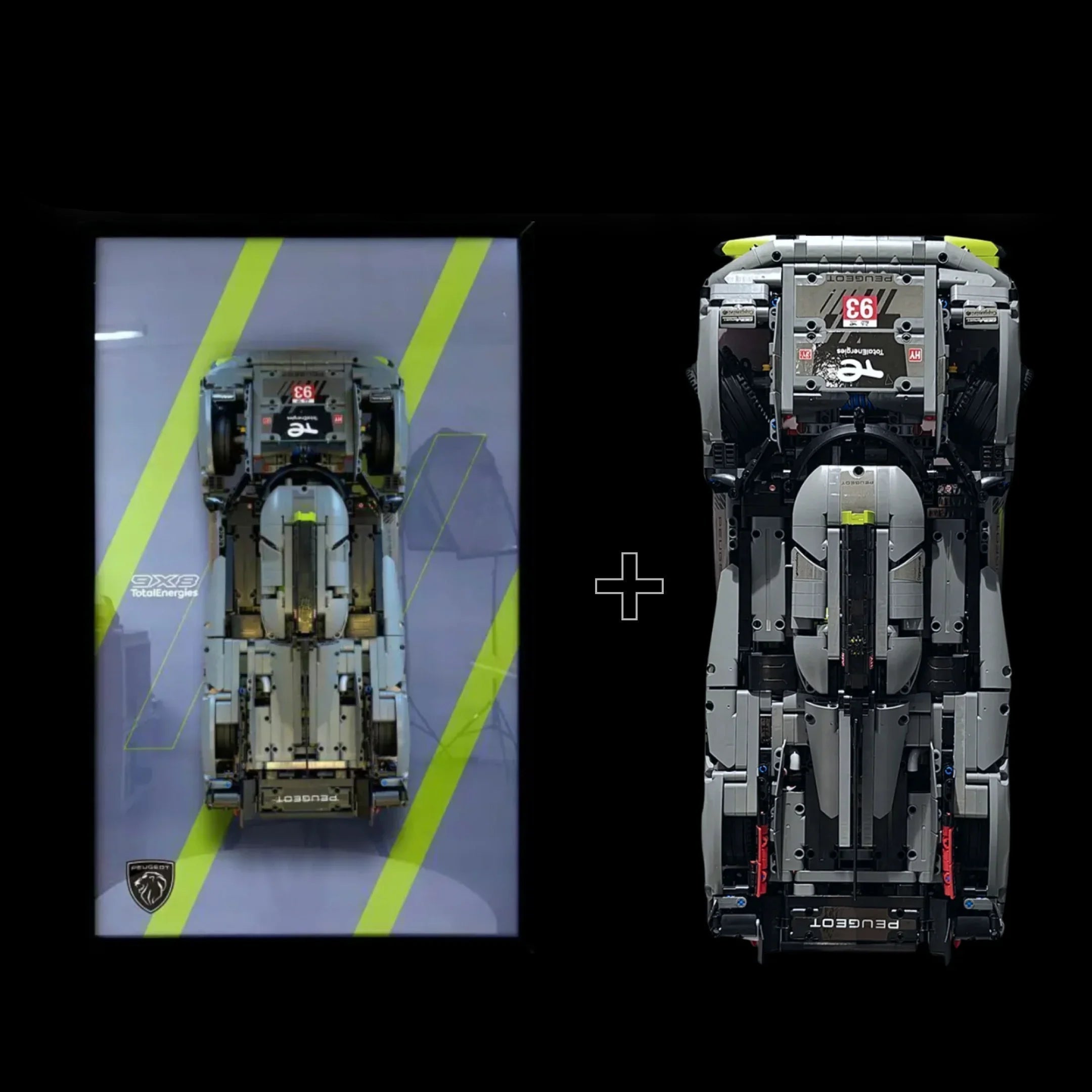 ¡Compra juntos! Peugeot 9x8 (1775 piezas)+ Marco acrílico - Bloques de Construcción