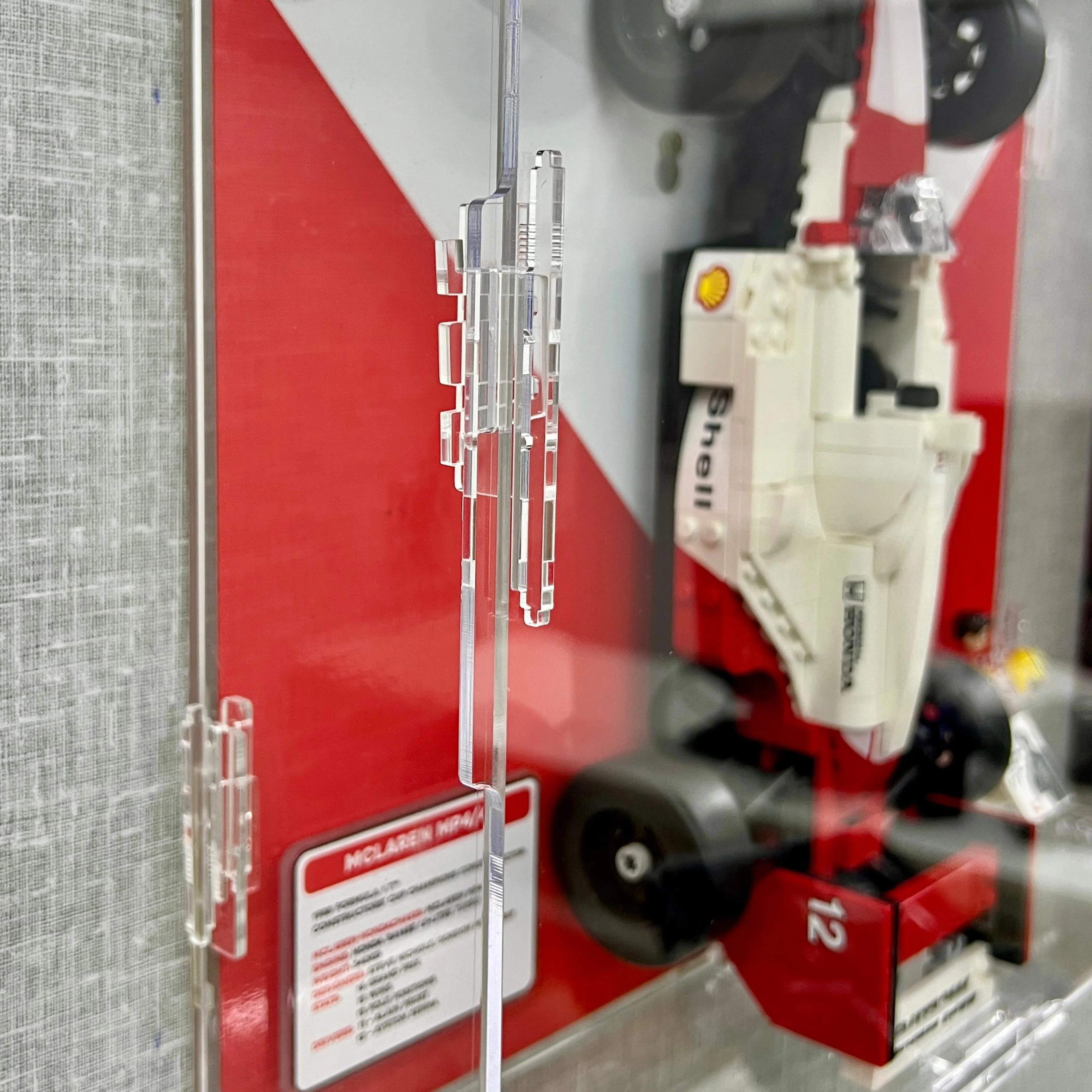 Marco Exhibidor Acrílico de Pared - McLaren MP4 de Ayrton Senna