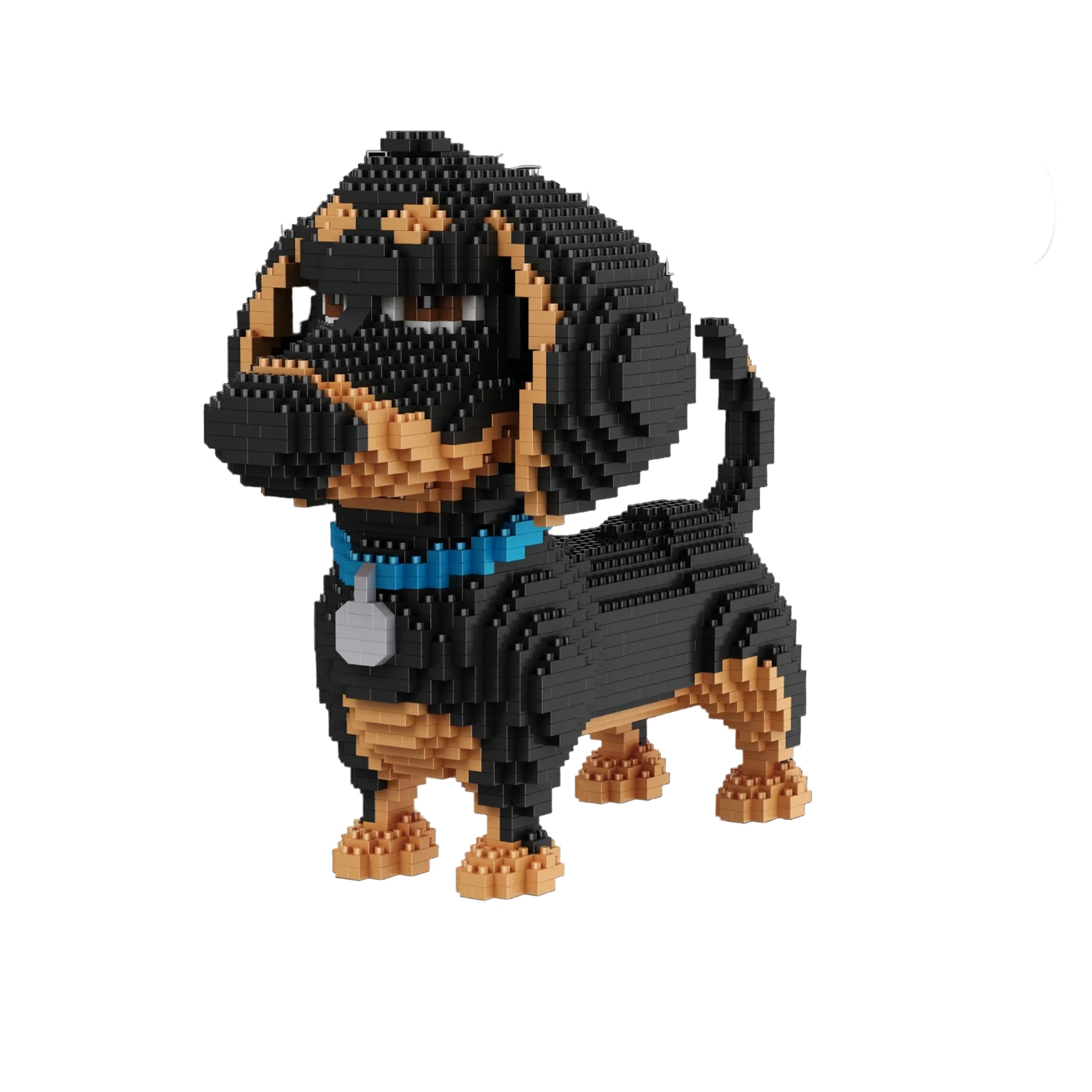 Perro salchicha (2100 micropiezas) - Kit de Bloques de Construcción