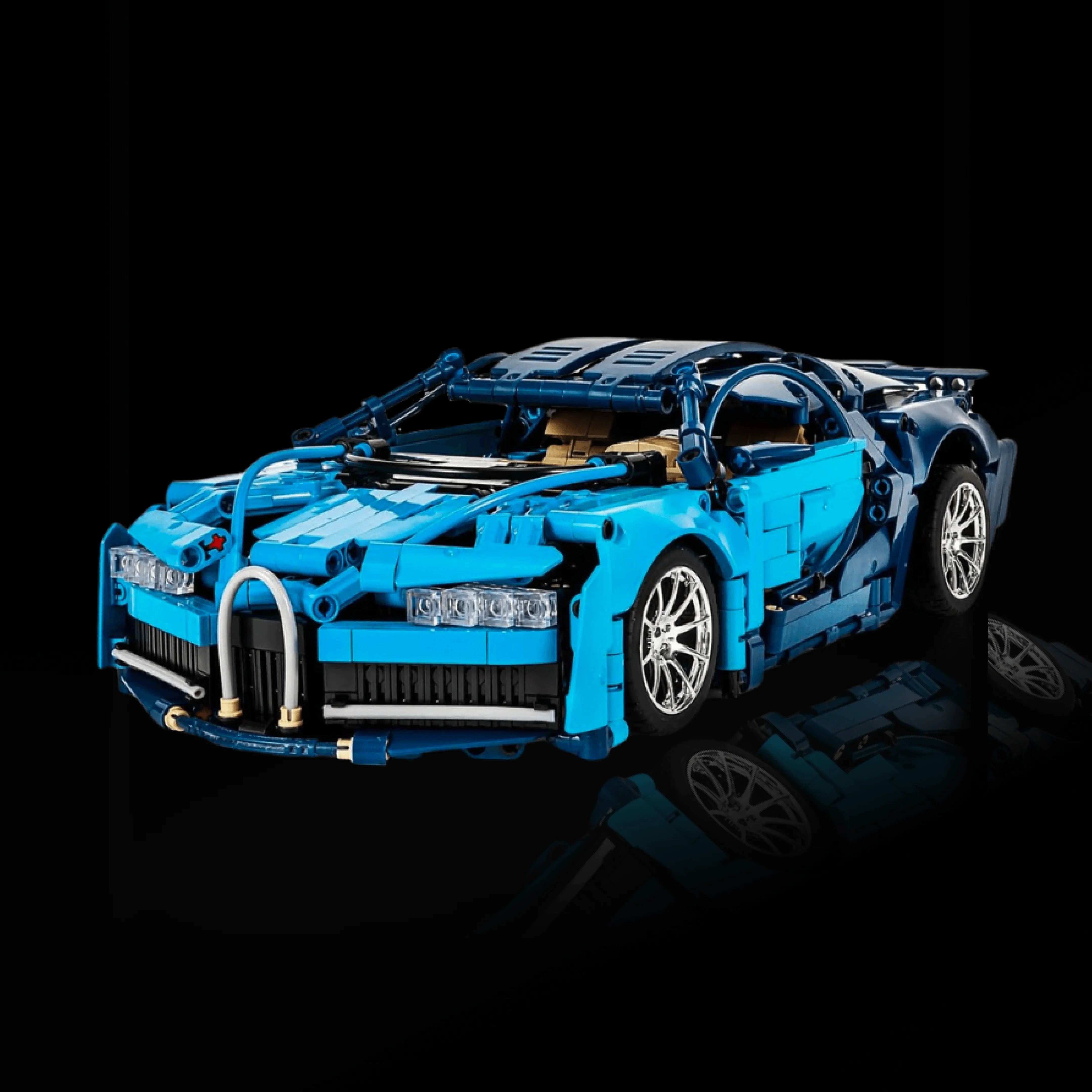 Bugatti Chiron Azul (1355 piezas)