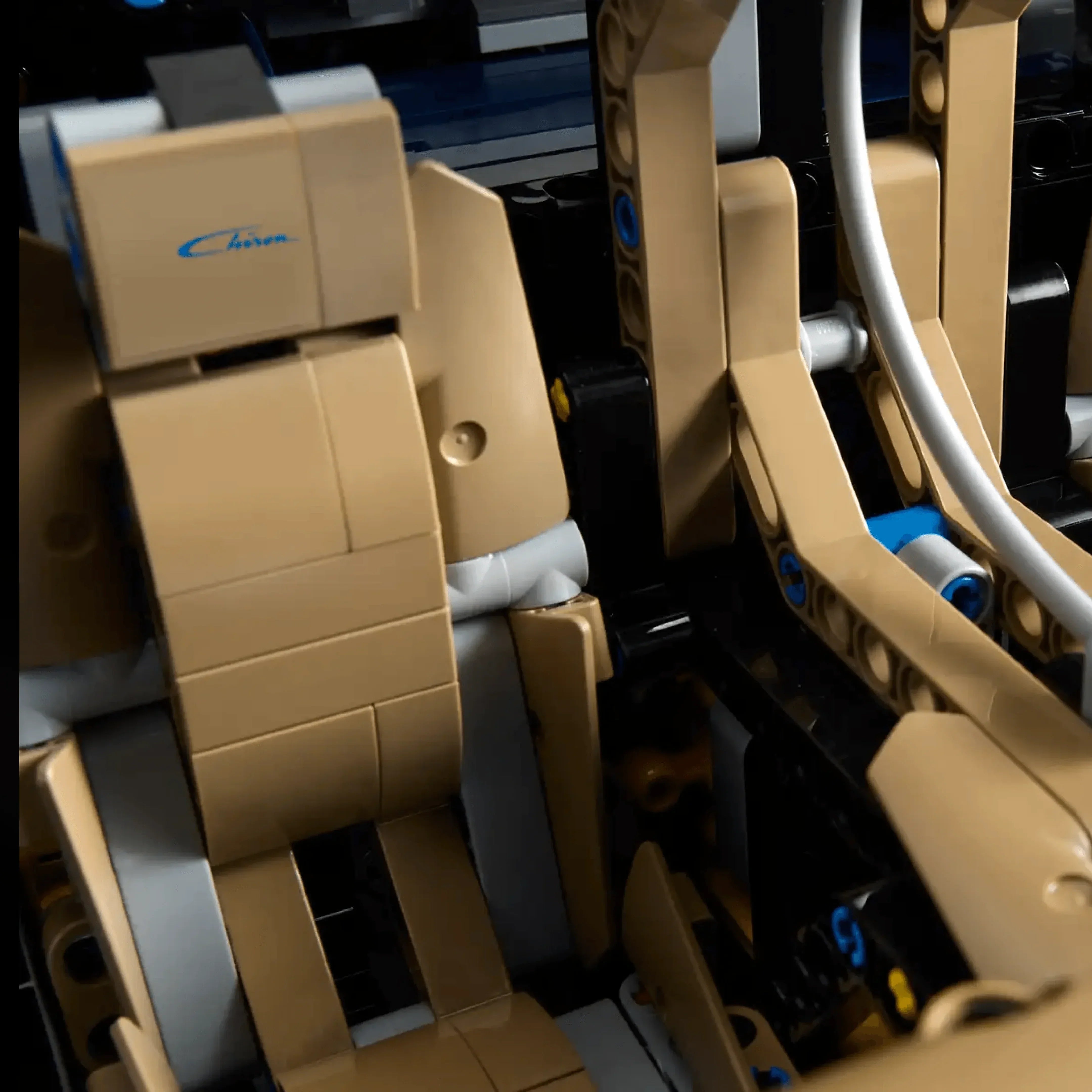 (57% de DESCUENTO) Super Bugatti Chiron azul con motor W16 y 56 cm de largo (3599 piezas)