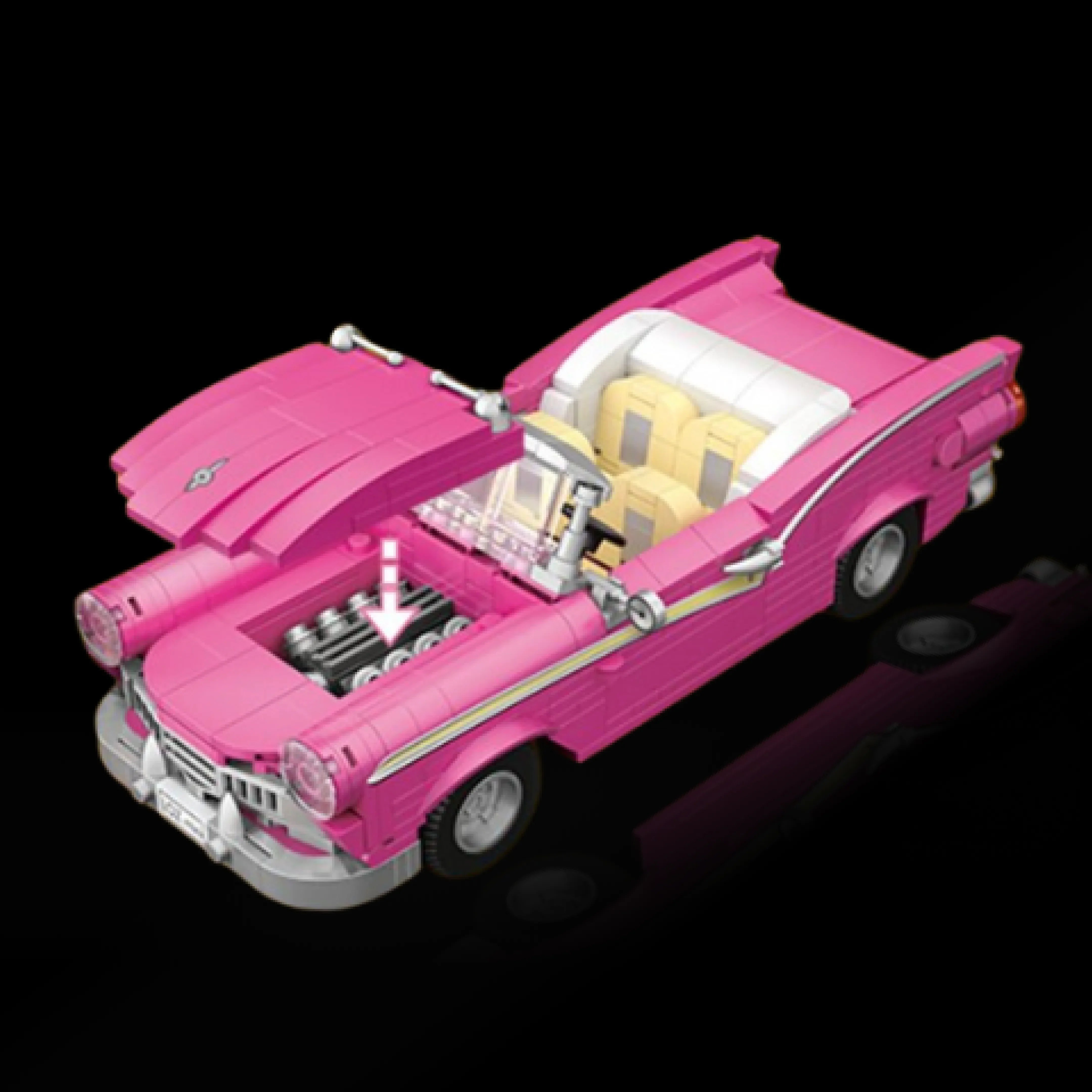 Barbie Corvette Rosa (560 micropiezas)
