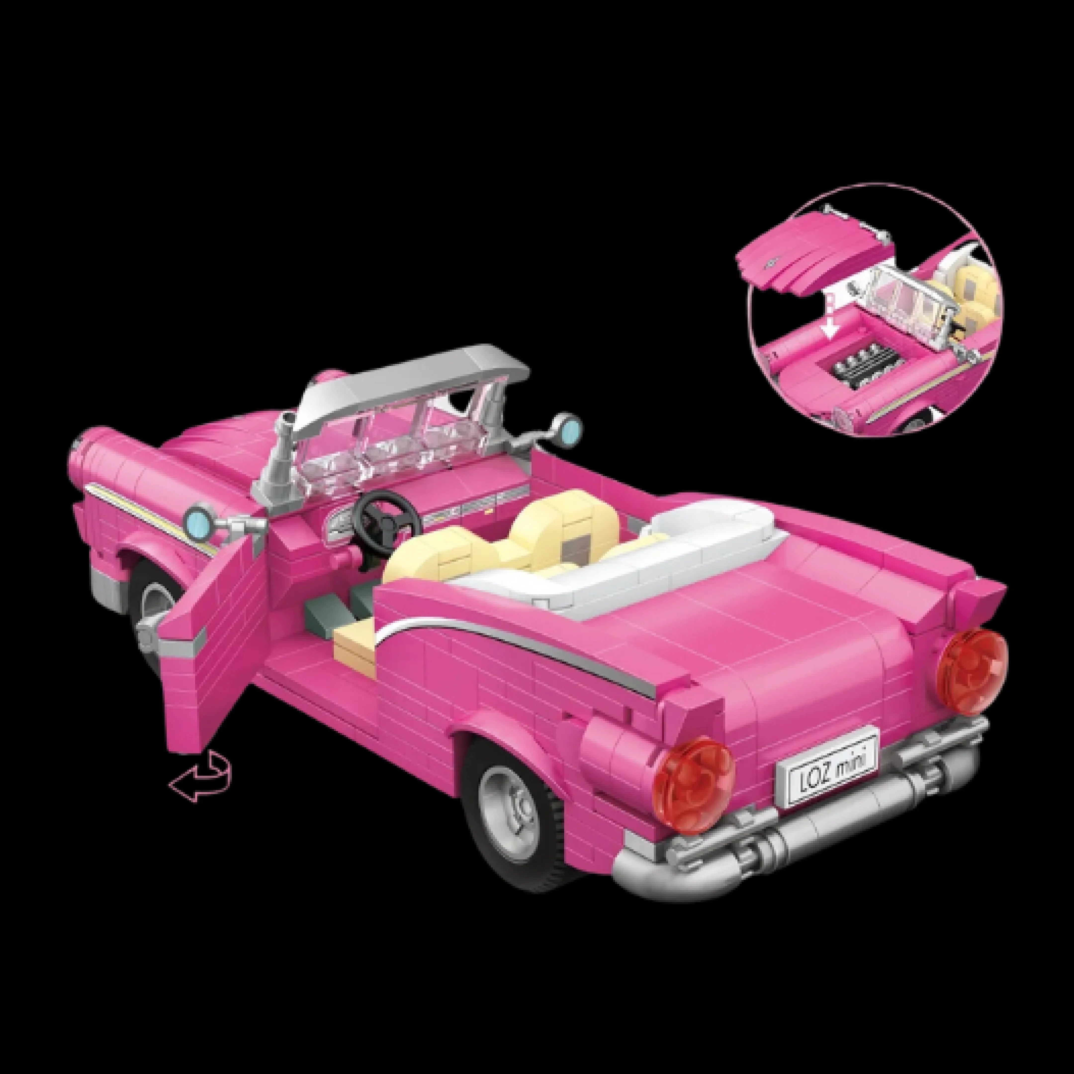 Barbie Corvette Rosa (560 micropiezas)
