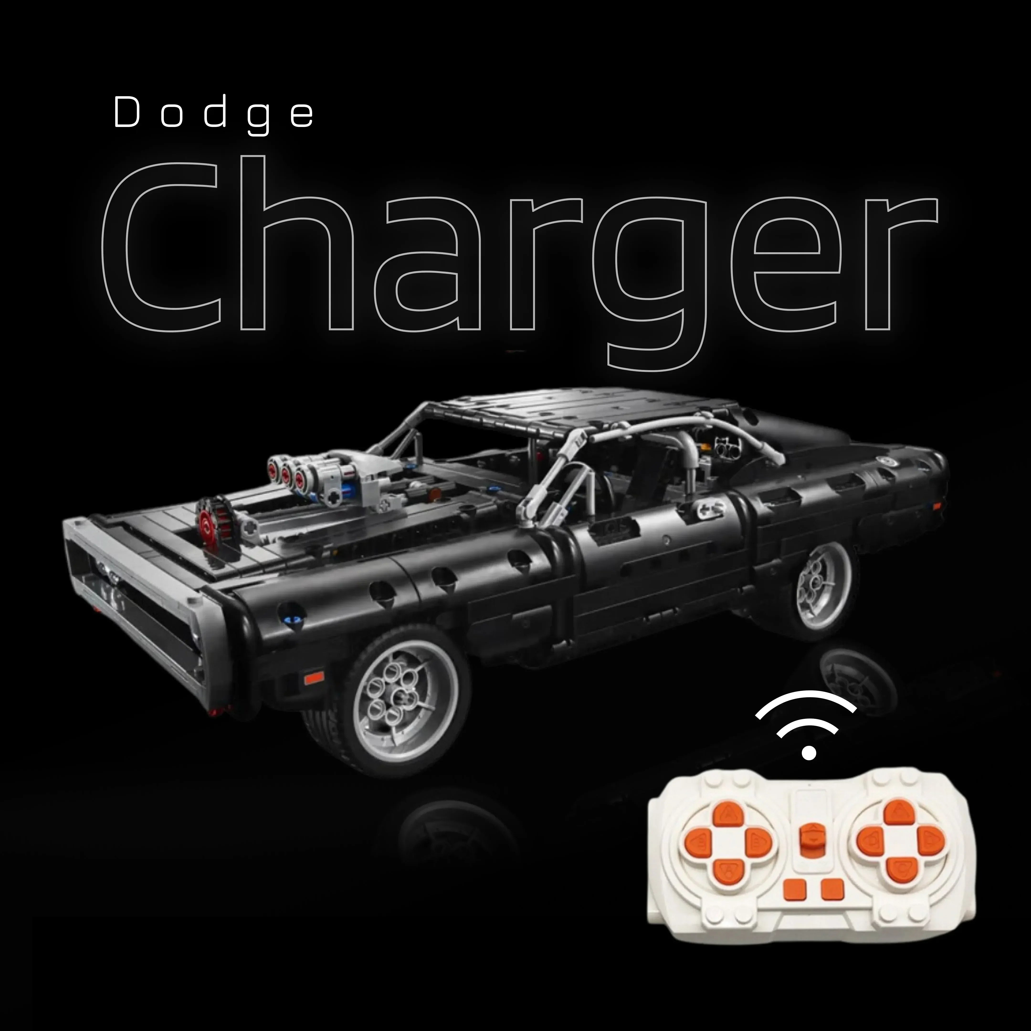 Dodge Charger 1970 de Rápido y Furioso (1077 piezas)