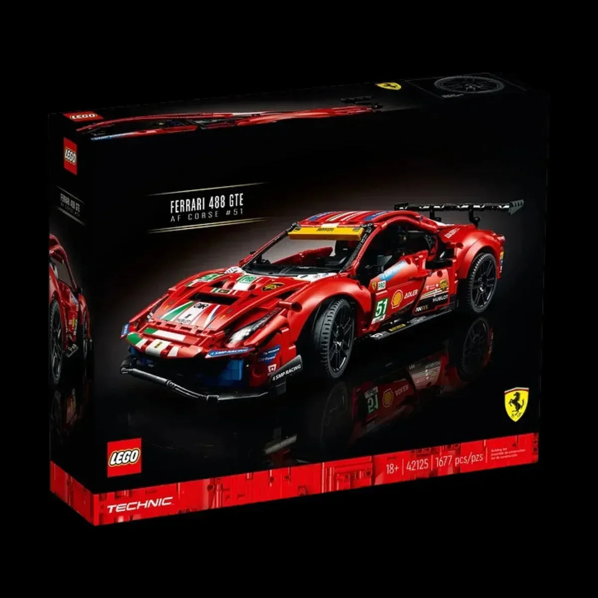 (74% de descuento) Ferrari 488 GTE (1677 piezas)