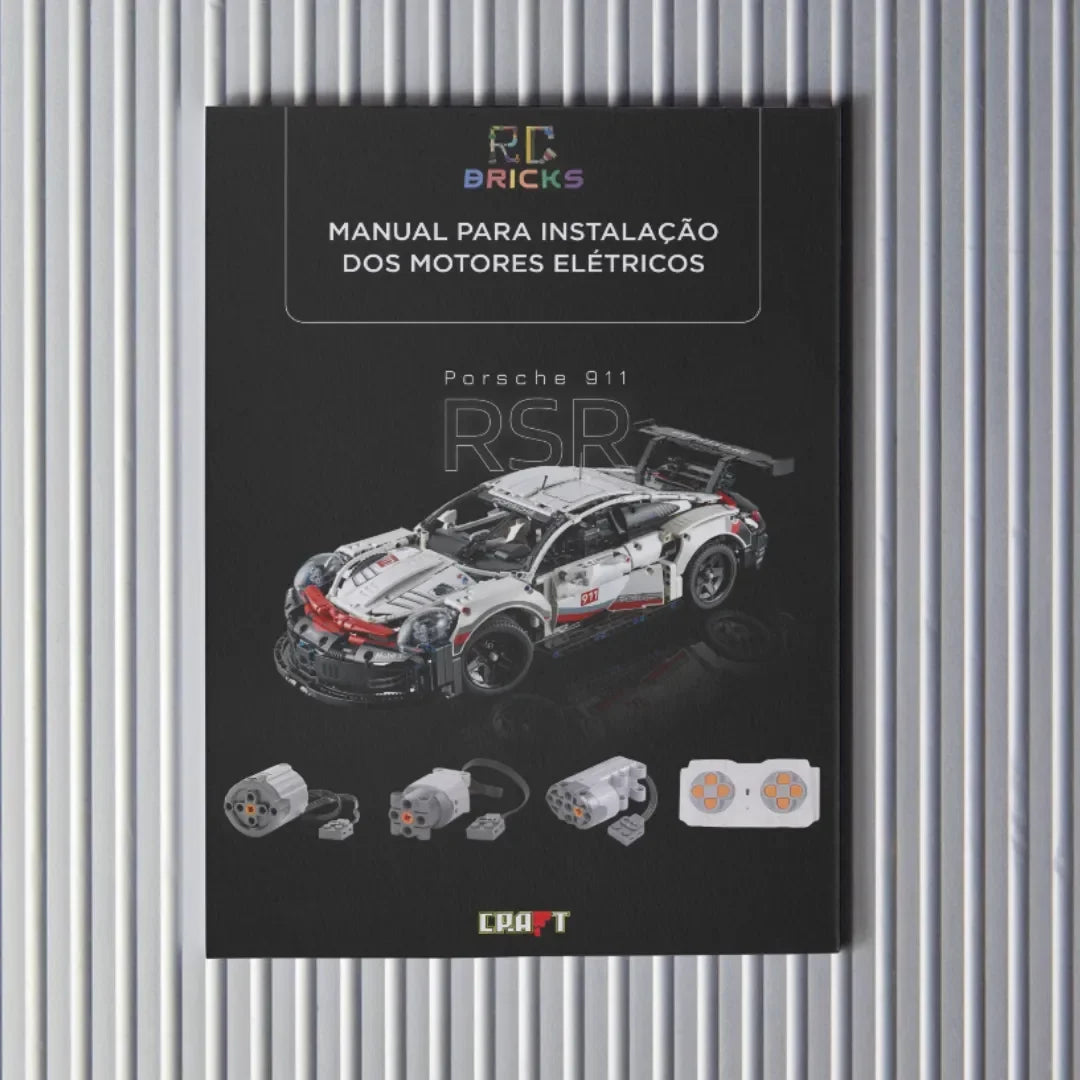 Kit de motor eléctrico para el Porsche 911 RSR blanco