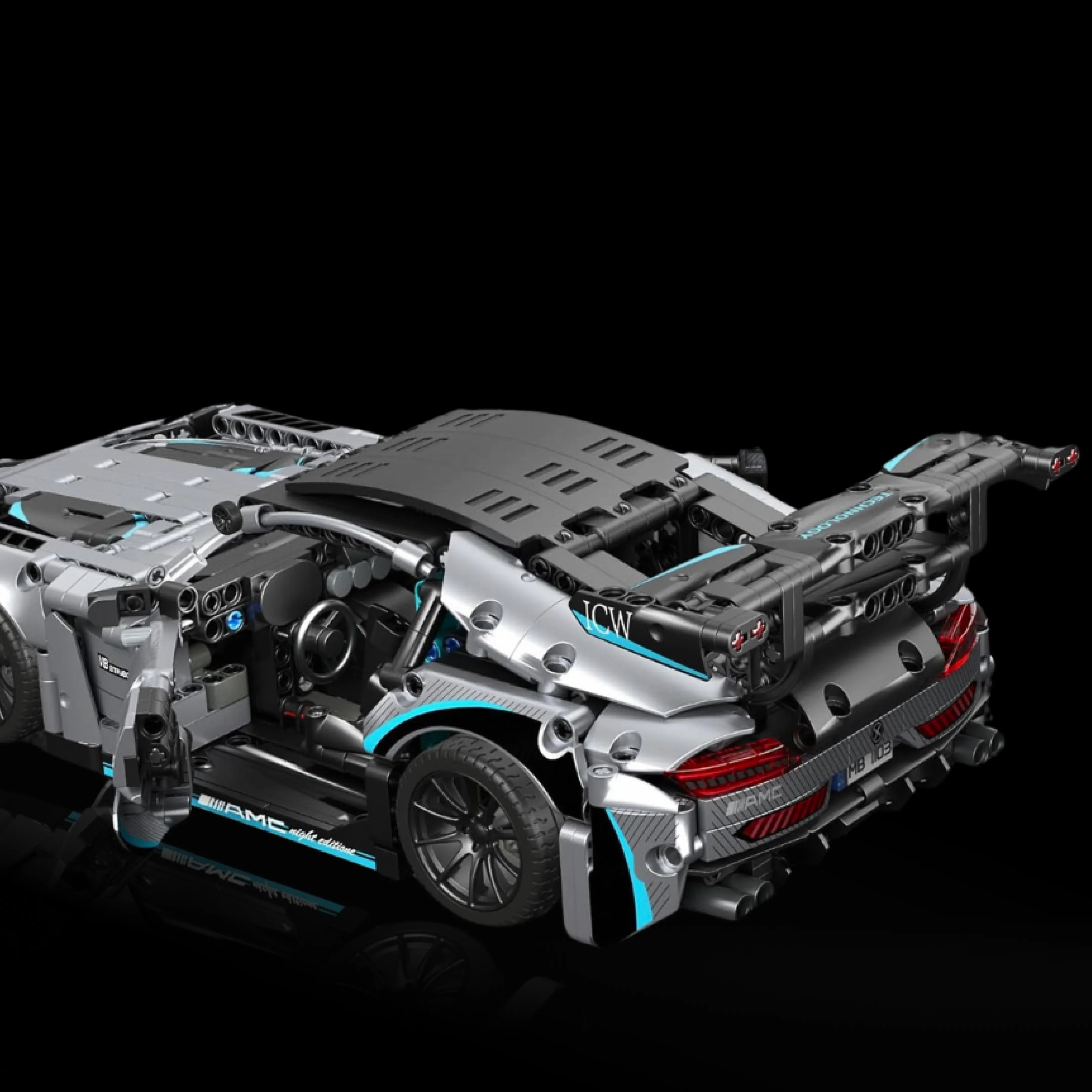 Mercedes AMG GT-S Gris (1466 piezas) - Set de Bloques