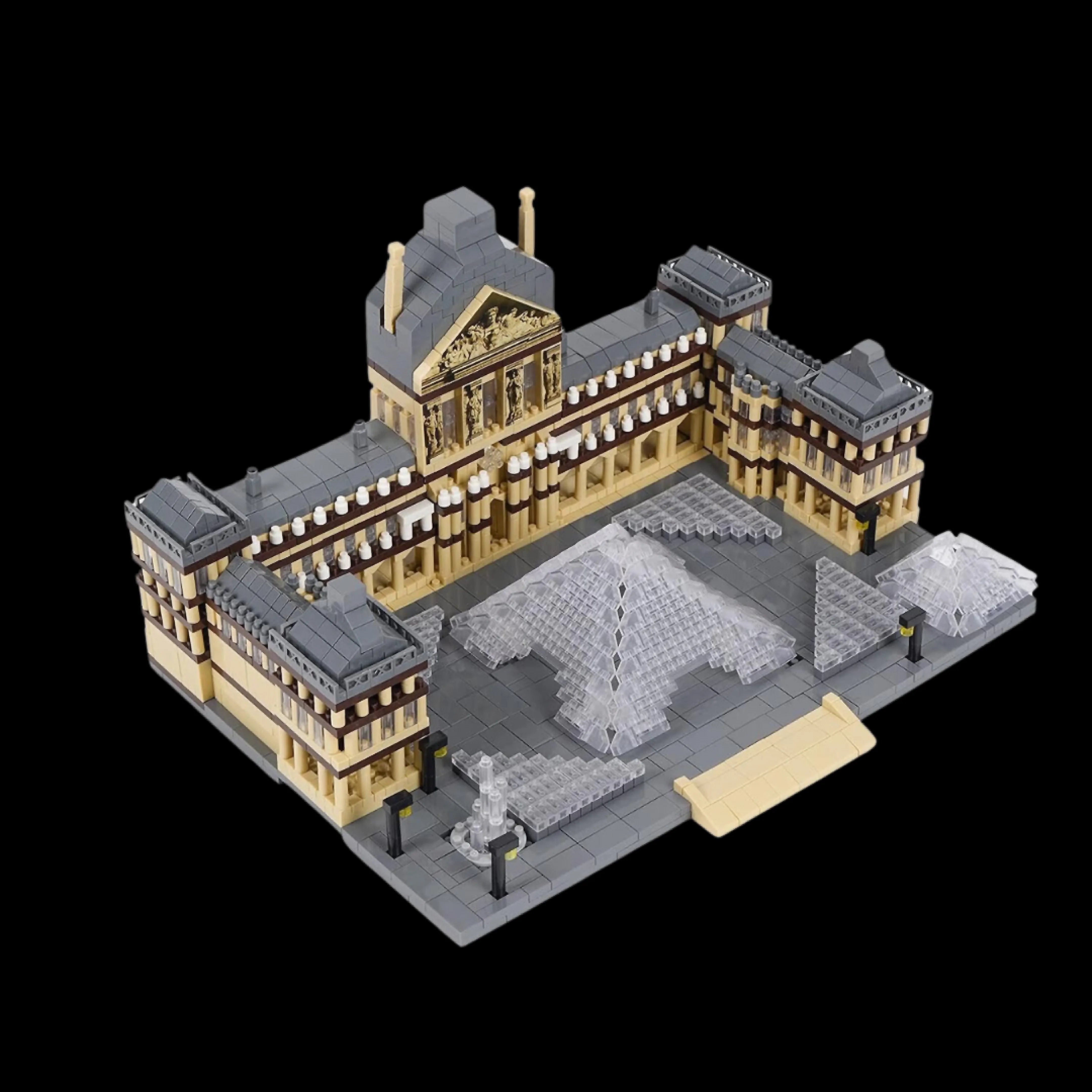 Museo del Louvre (3377 micropiezas) - Set de Bloques de Construcción