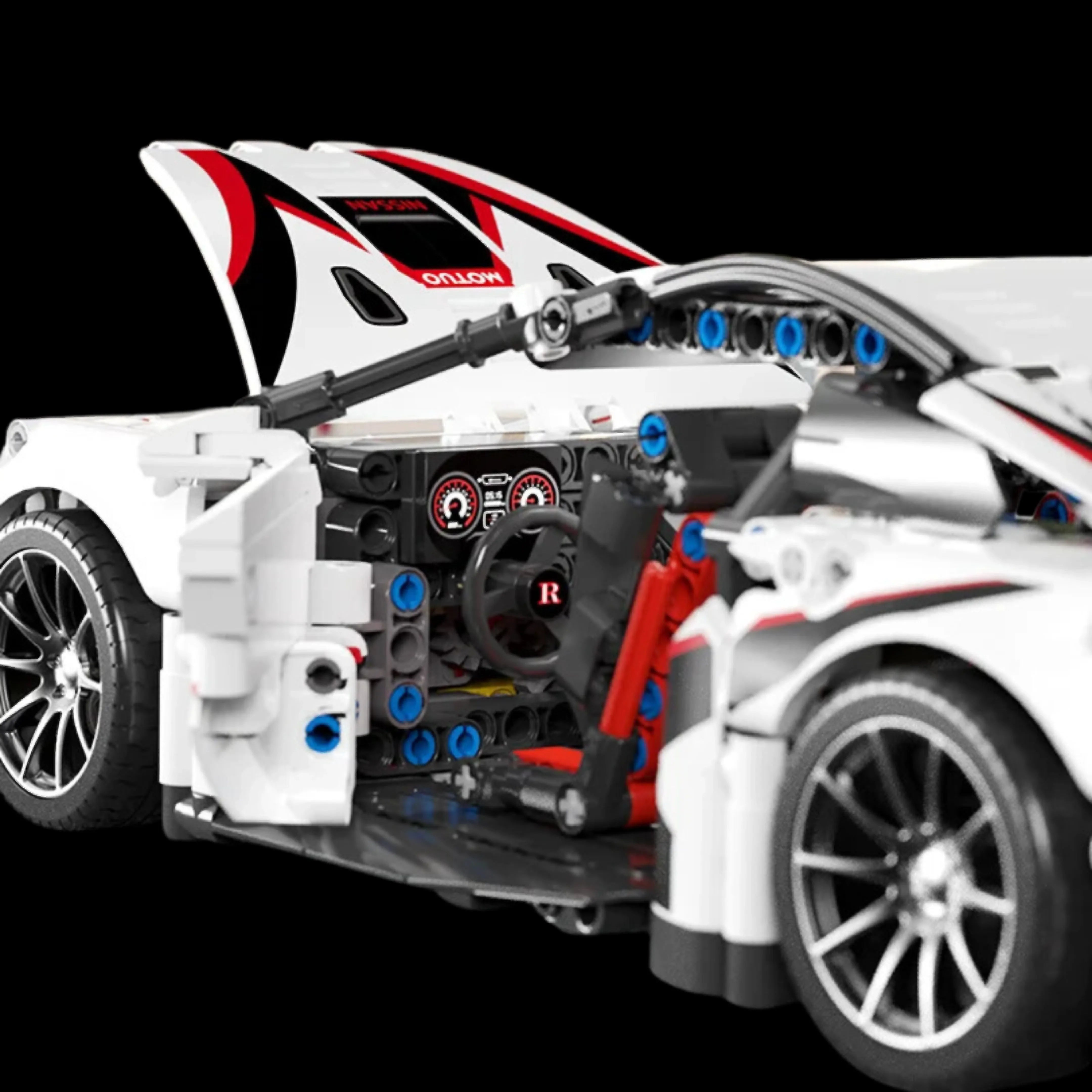 Nissan GT-R "Gran Turismo" (1209 piezas) - Kit de Bloques de Construcción