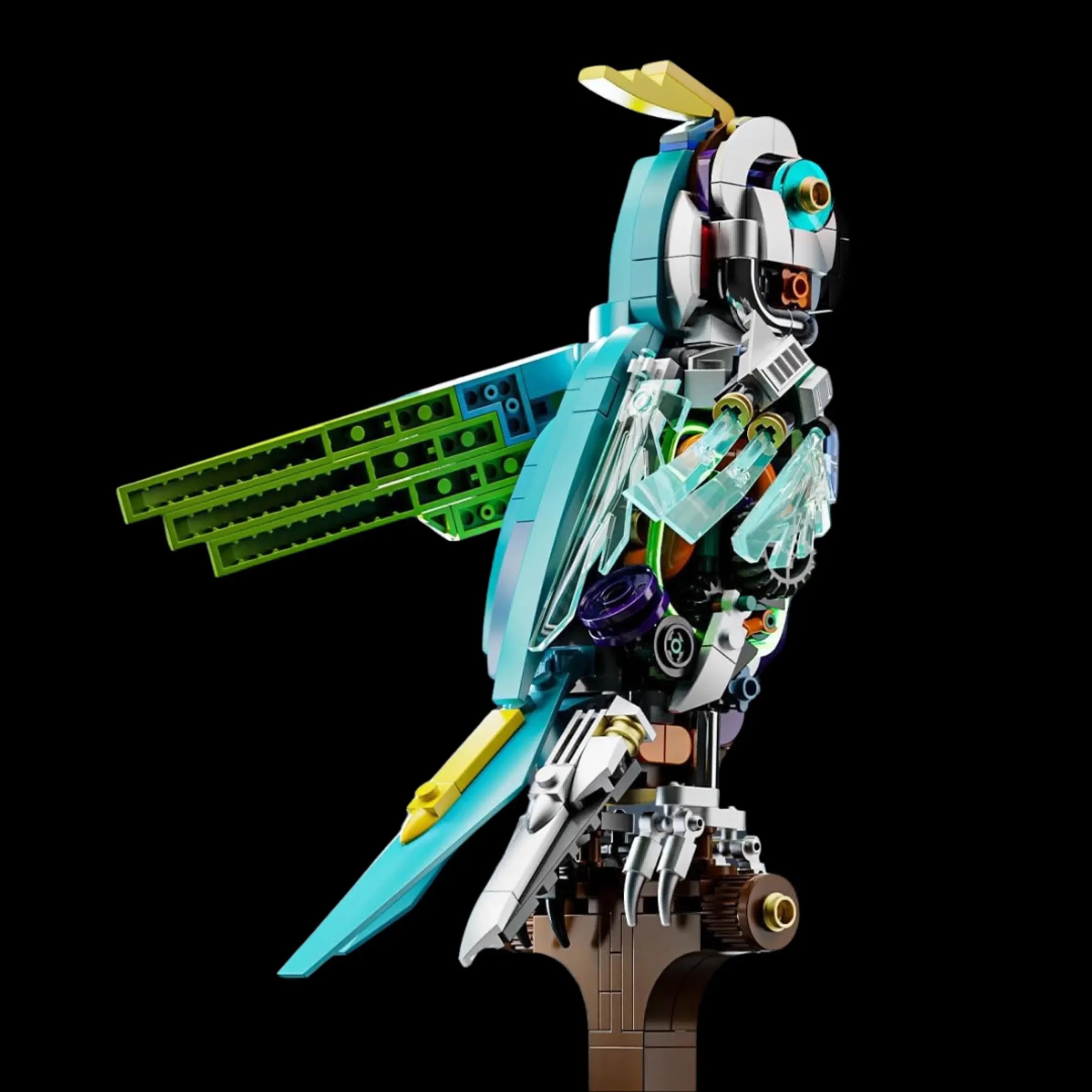 Loro mecánico con luces (688 piezas)