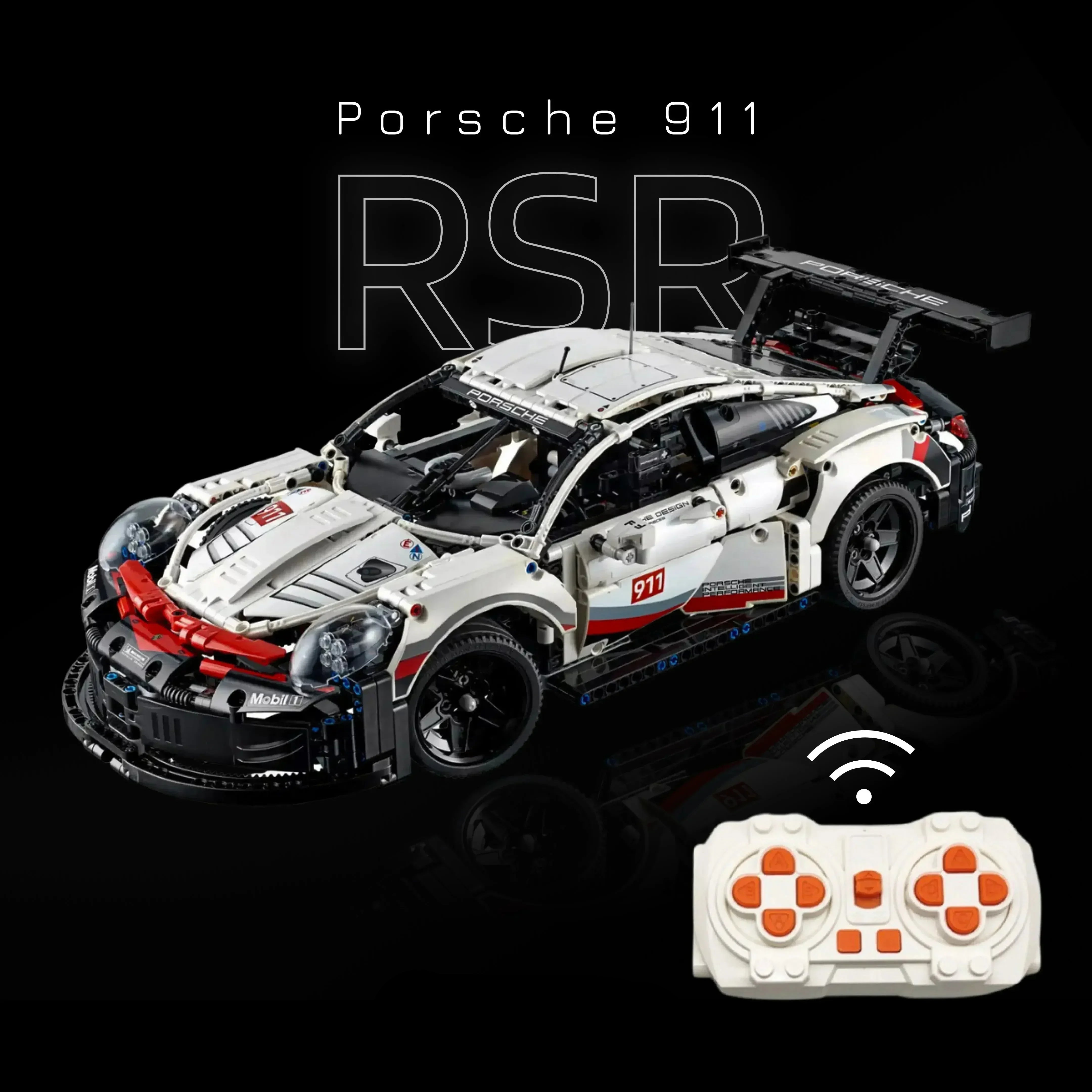 Porsche 911 RSR 1580 piezas - Kit de Bloques de Construcción