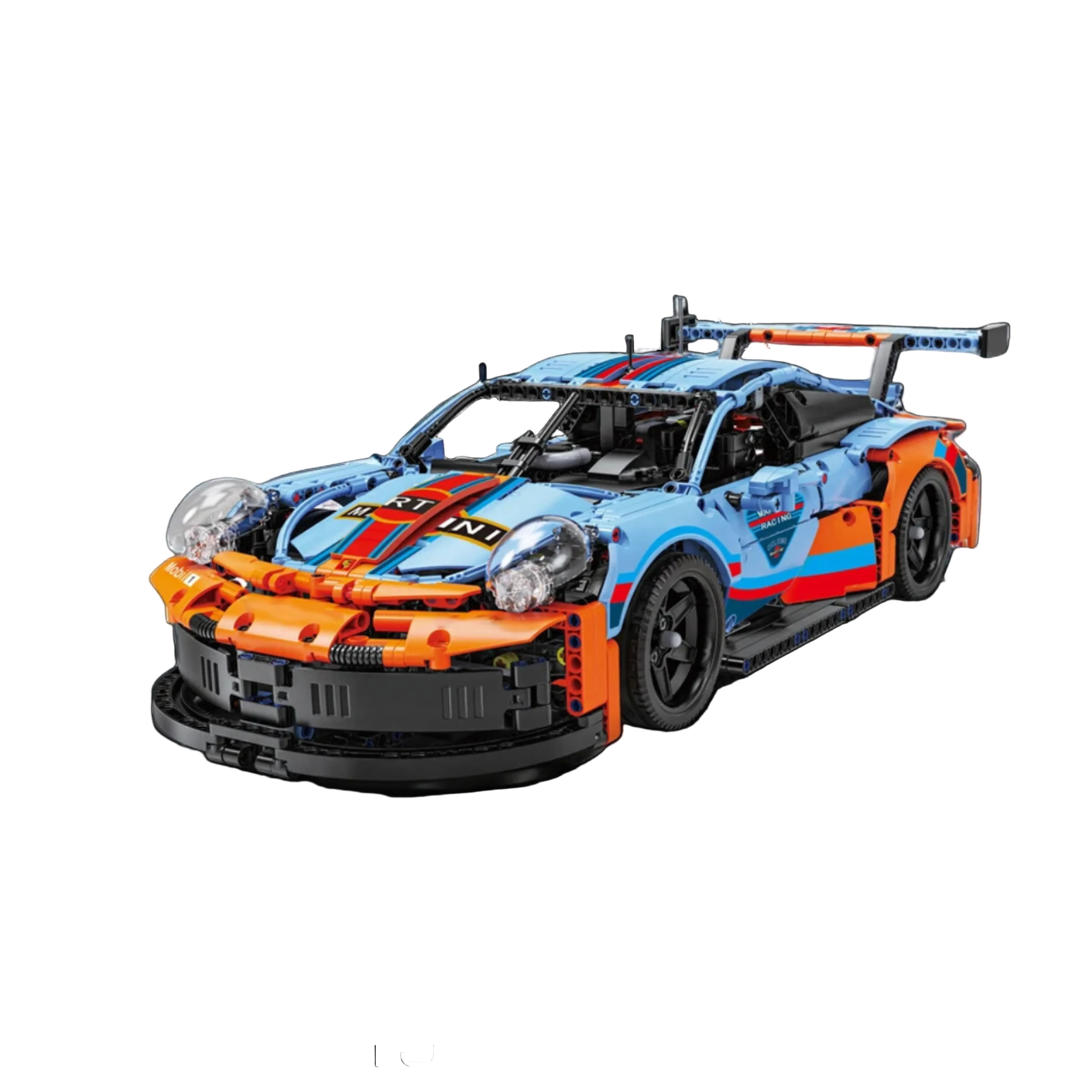 Porsche 911 RSR Martini Blue (1580 piezas) - Kit de Bloques de Construcción