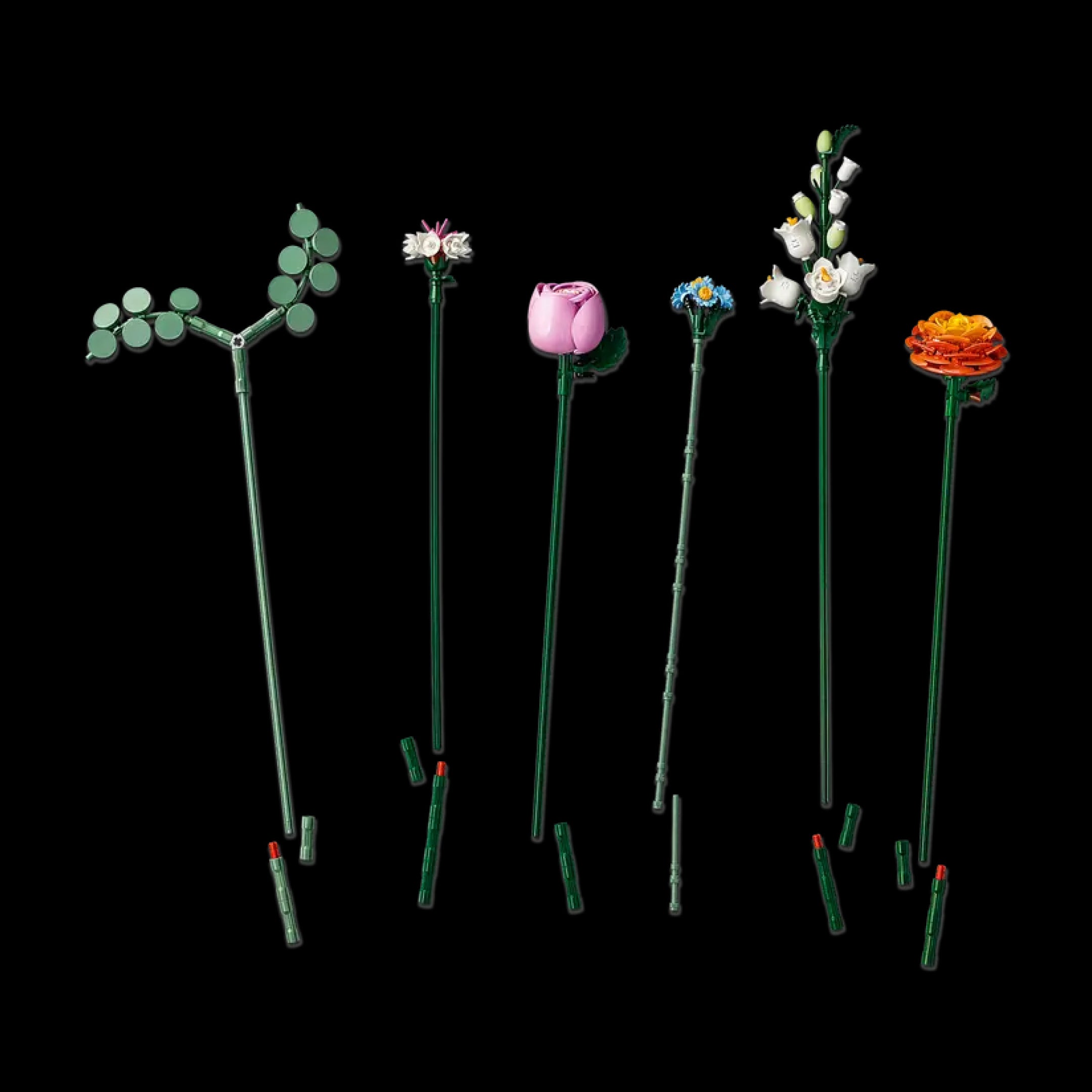 Ramo de flores rosas (749 piezas) - Kit de Bloques de Construcción