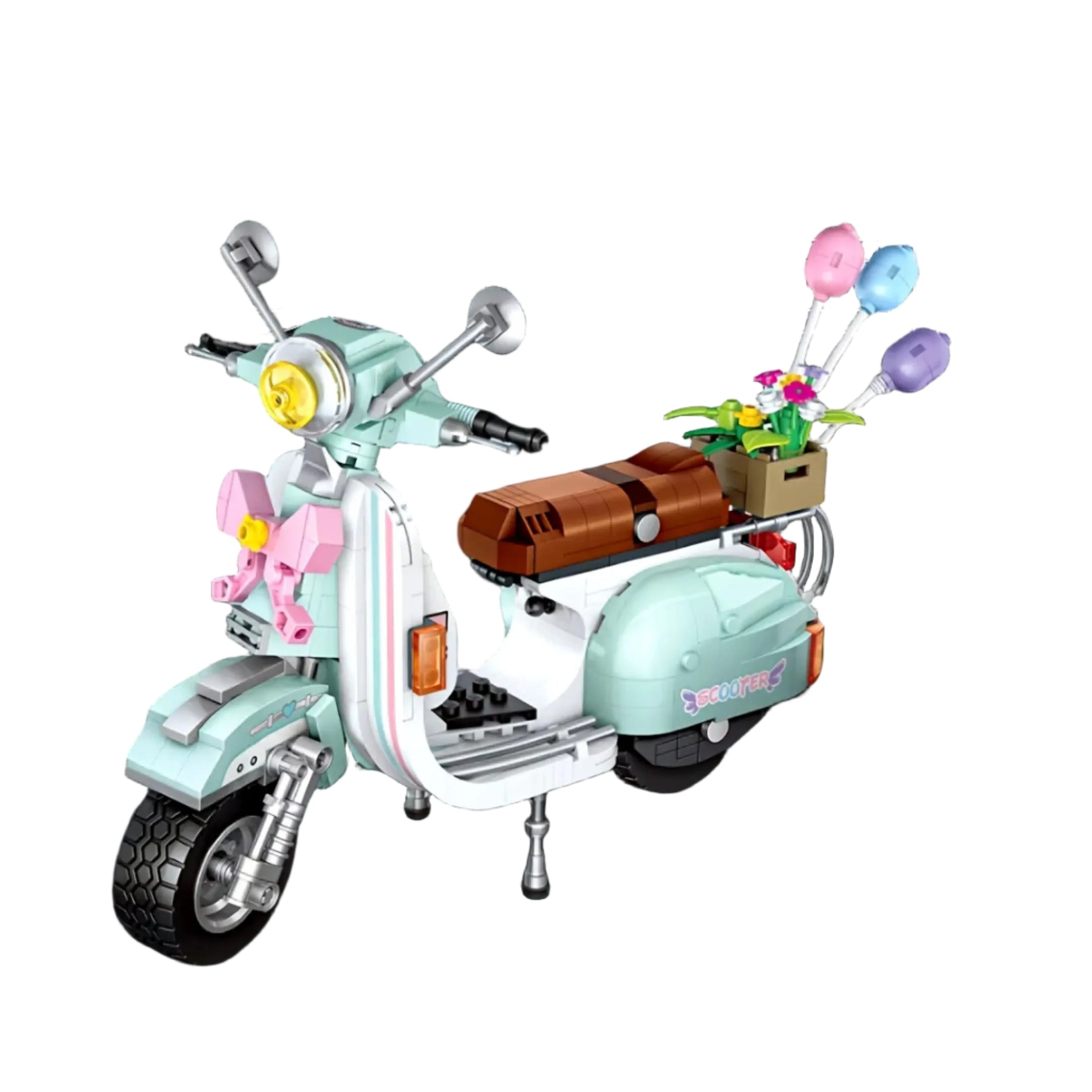 Scooter (673 micropiezas) - Kit de Bloques de Construcción