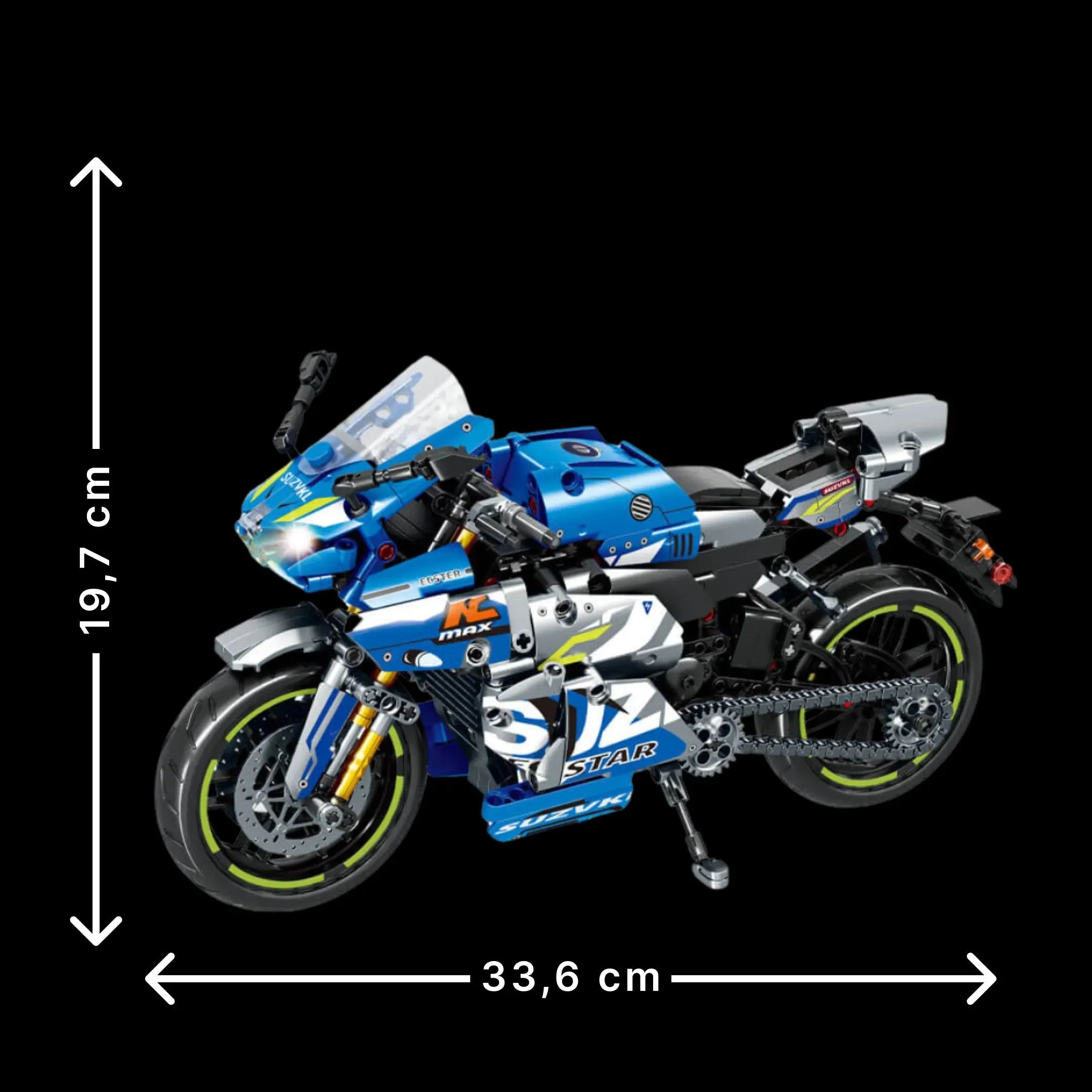 Suzuki GSX-R (823 piezas) - Kit de Bloques de Construcción