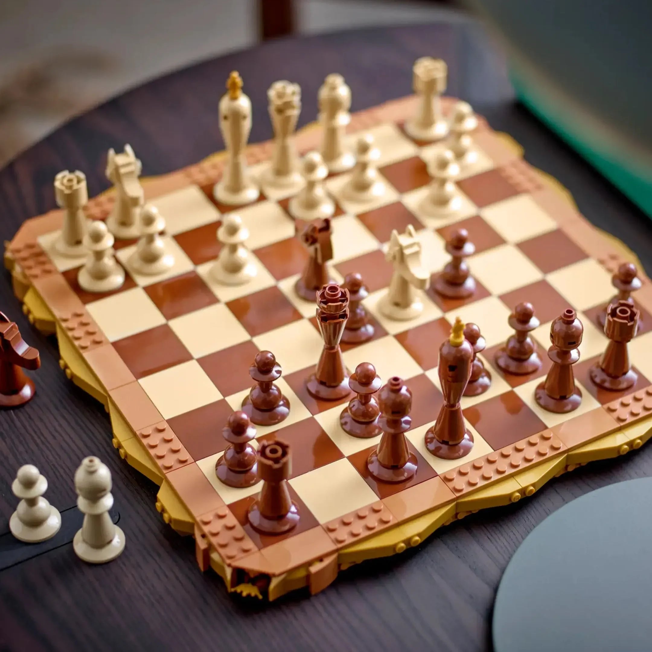 Tablero de ajedrez (743 piezas) - Kit de Bloques de Construcción